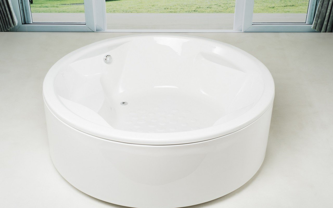 Allegra-Wht vasca da bagno freestanding di Aquatica in materiale acrilico picture № 0