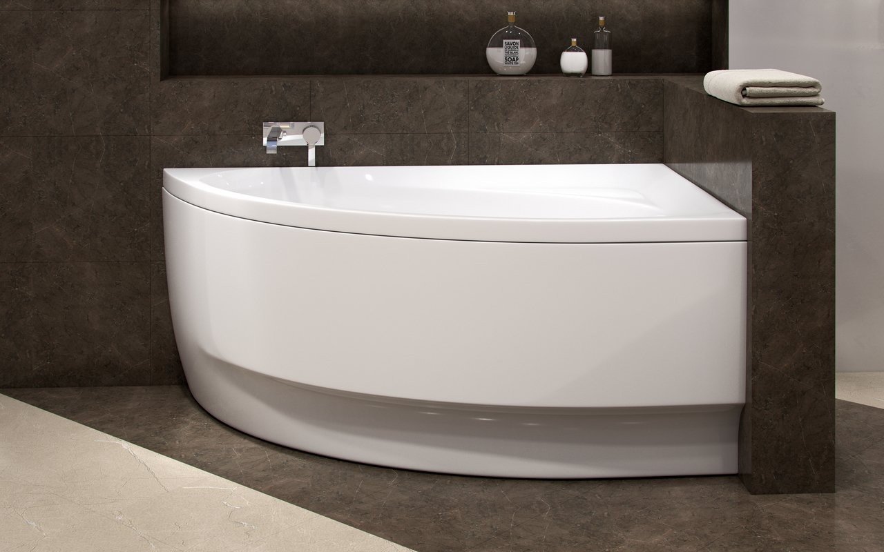 Idea-L-Wht, la vasca da bagno ad angolo di Aquatica in materiale acrilico picture № 0