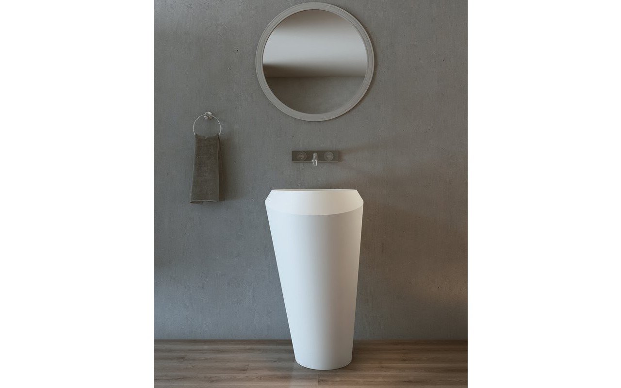 Solo, il lavabo Freestanding in Solid Surface di Aquatica picture № 0