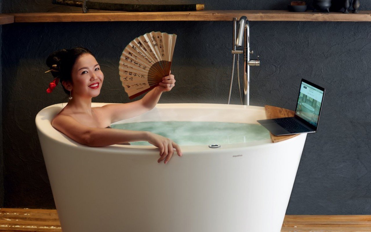 Aquatica True Ofuro Tranquility Heated Japanese Bathtub US version 110V 60Hz 02 (web)