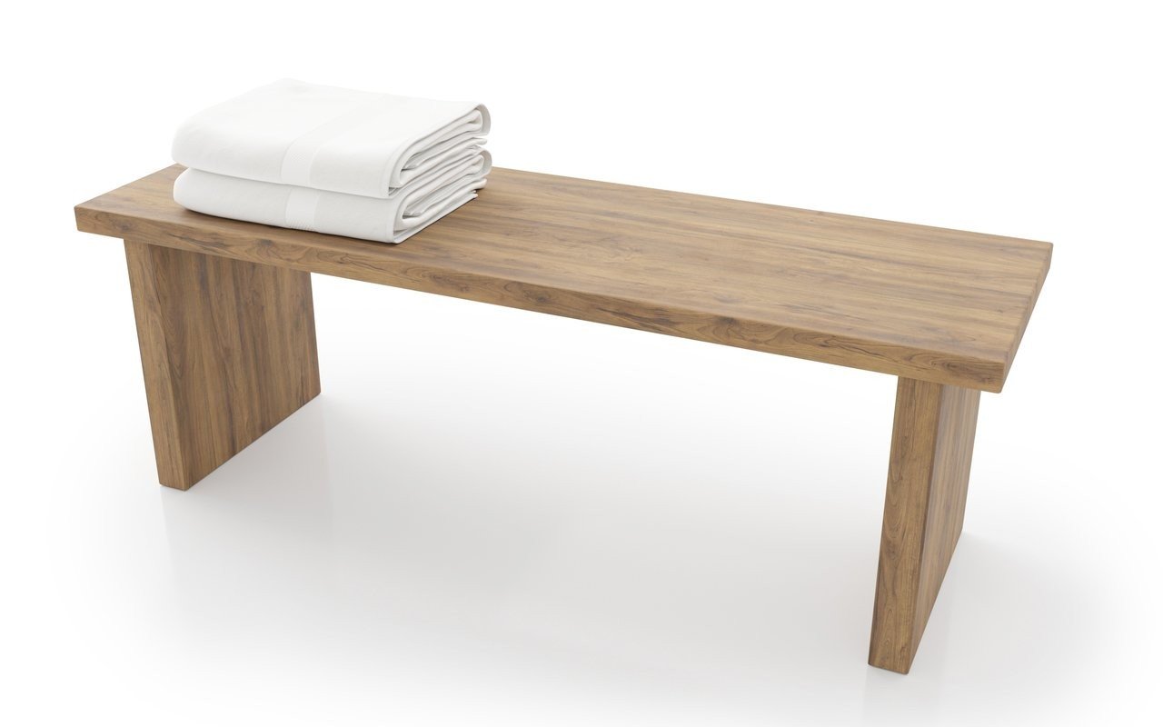 Universal di Aquatica – Panca da bagno in Teak, impermeabile picture № 0