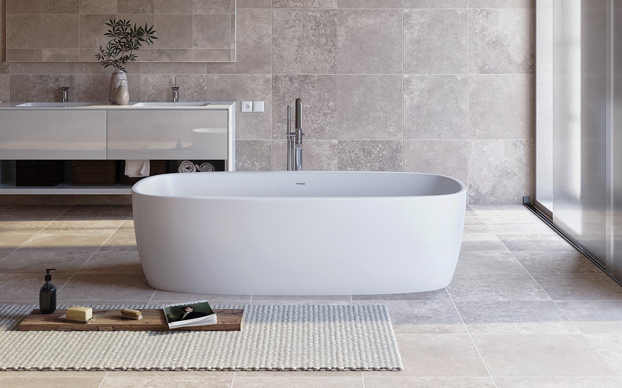 Coletta-Wht la vasca da bagno freestanding di Aquatica in pietra AquateX™ picture № 0