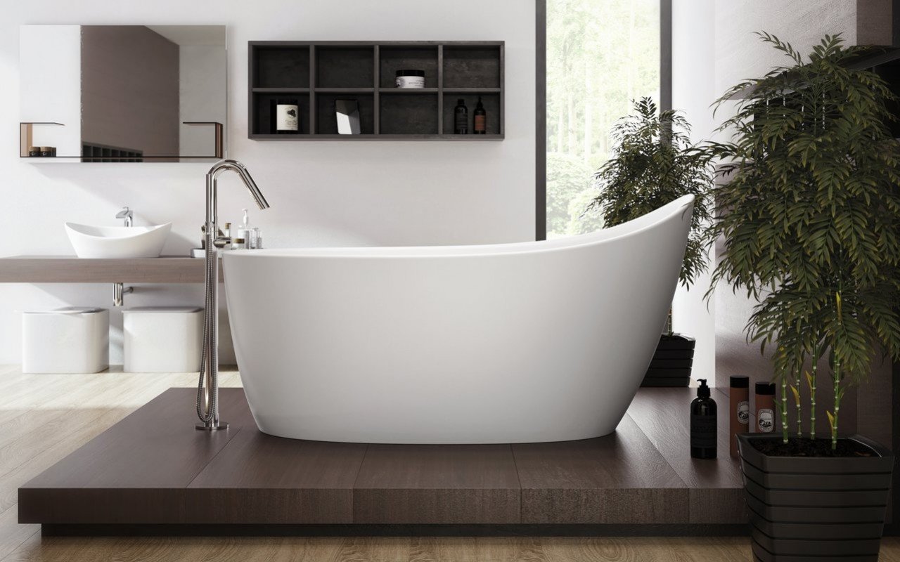 Emmanuelle 2, la vasca da bagno freestanding di Aquatica in pietra AquateX™ picture № 0