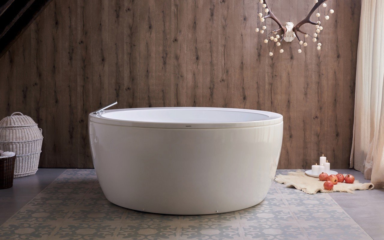 Pamela-Wht vasca da bagno freestanding di Aquatica in materiale acrilico picture № 0