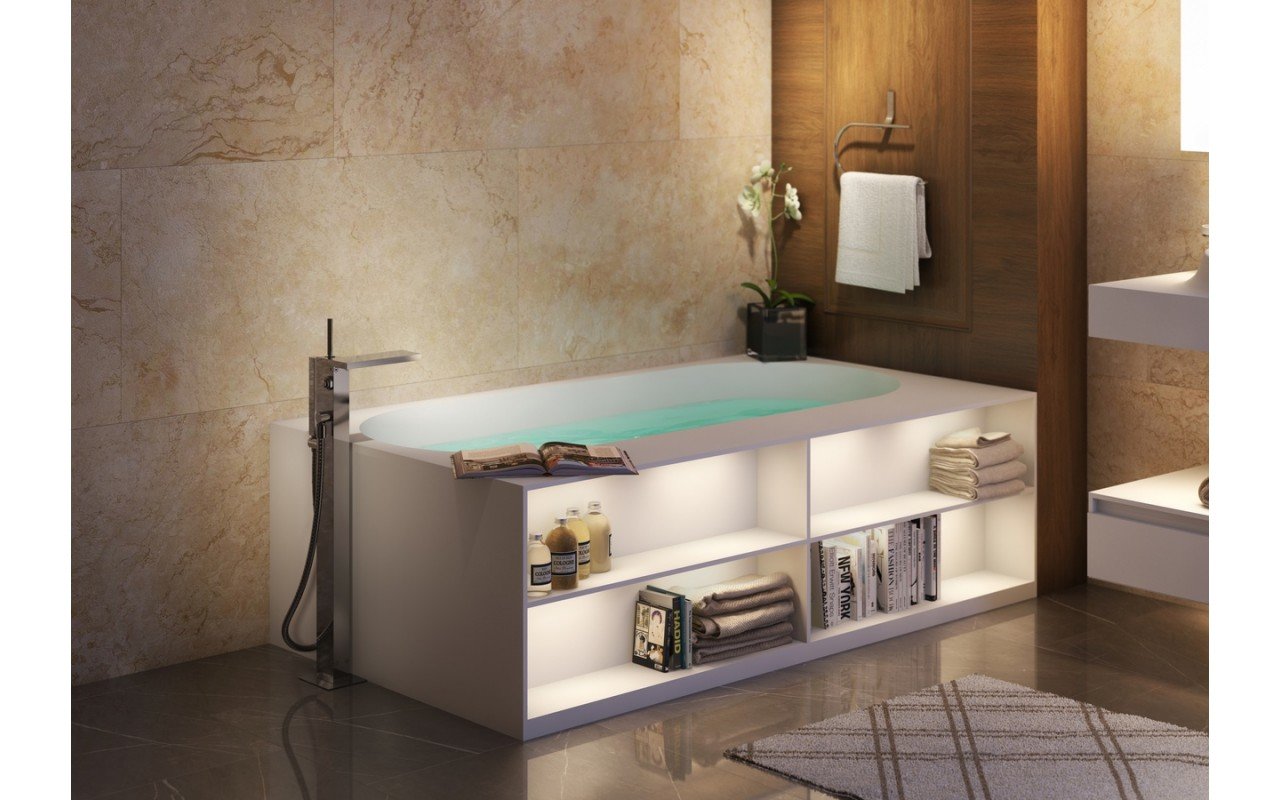 Vasca Freestanding Storage Lovers di Aquatica in Solid Surface picture № 0