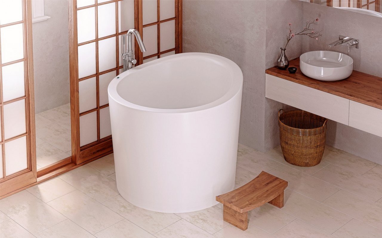 Vasca giapponese True Ofuro Mini Tranquility di Aquatica con Riscaldamento picture № 0