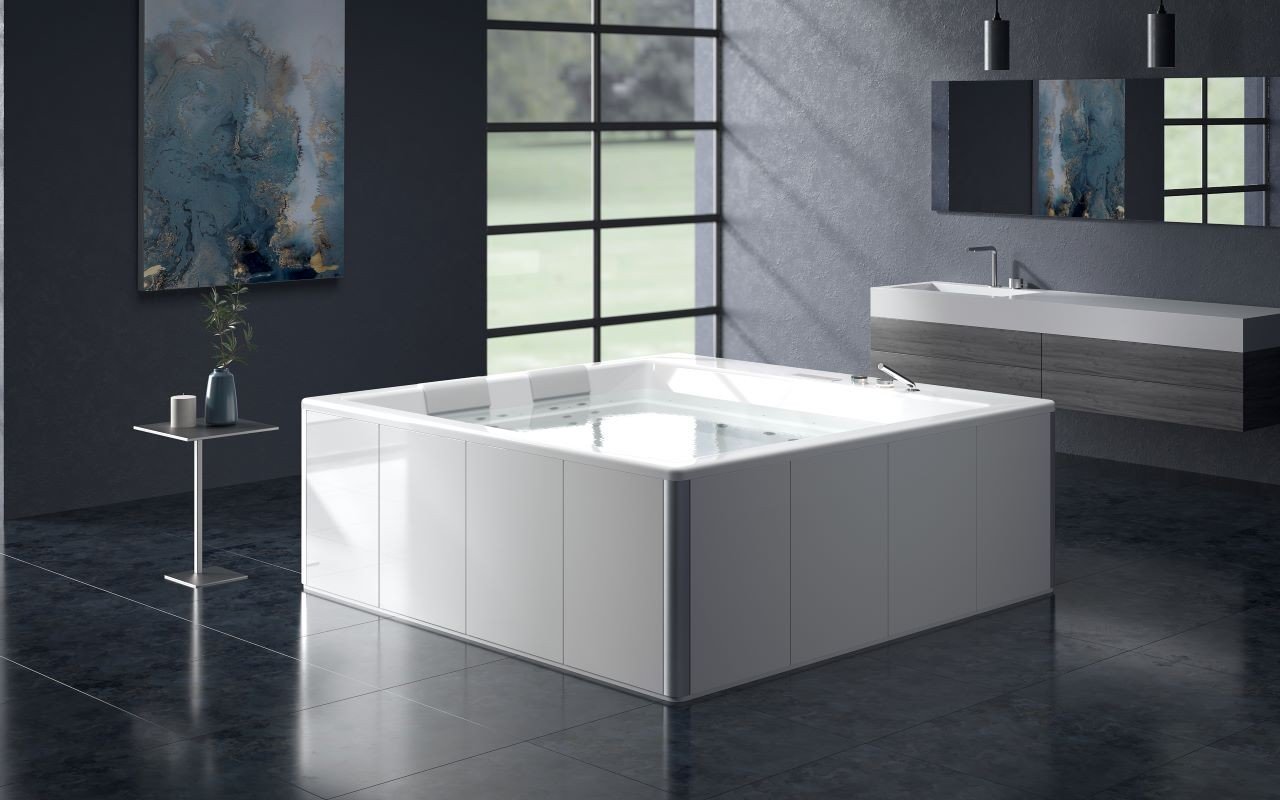 HydroRelax Pro Vasca da Bagno Autoportante in Acrilico Lacus Con Pannelli Compositi Maridur (220/240V / 50/60Hz) picture № 0