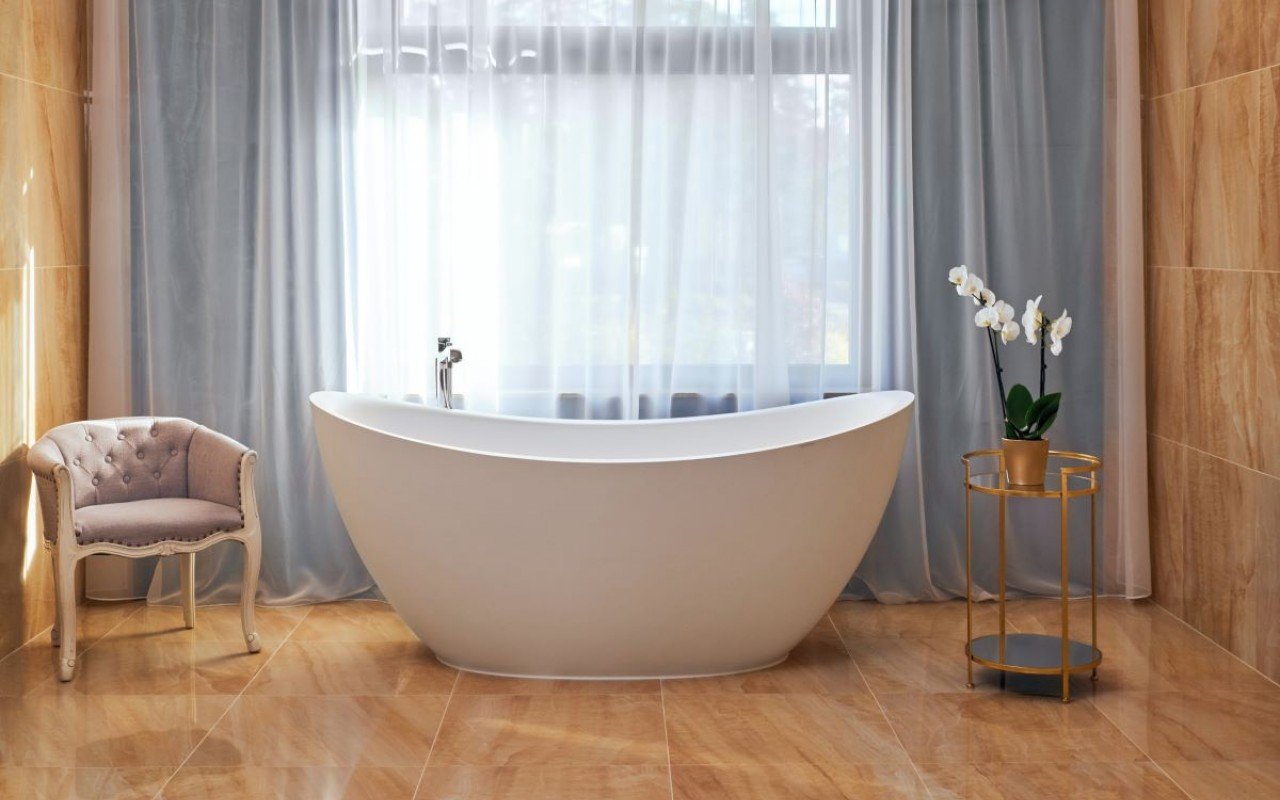 Lillian , la vasca freestanding di Aquatica in pietra AquateX™ – in Bianco picture № 0