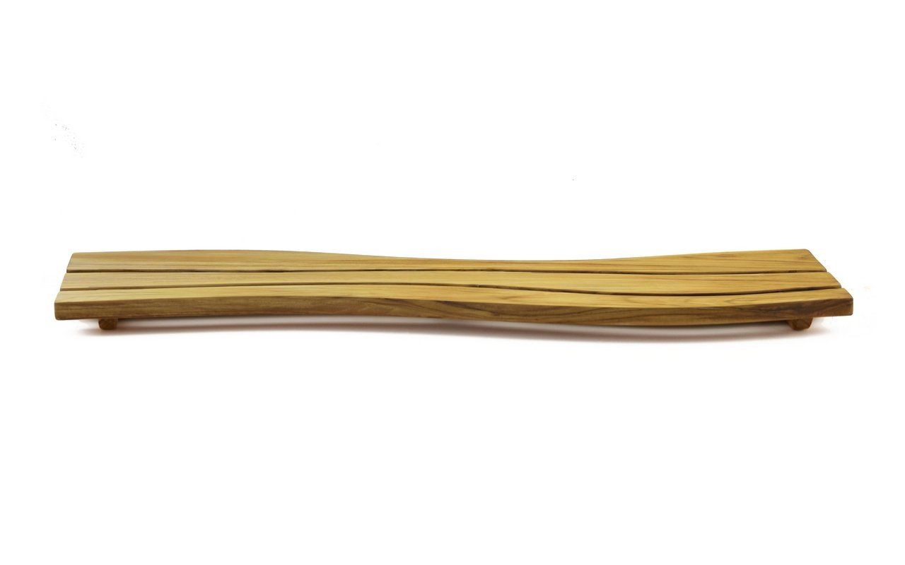 Onde-S di Aquatica – Mensola in Teak impermeabile per vasca da bagno picture № 0
