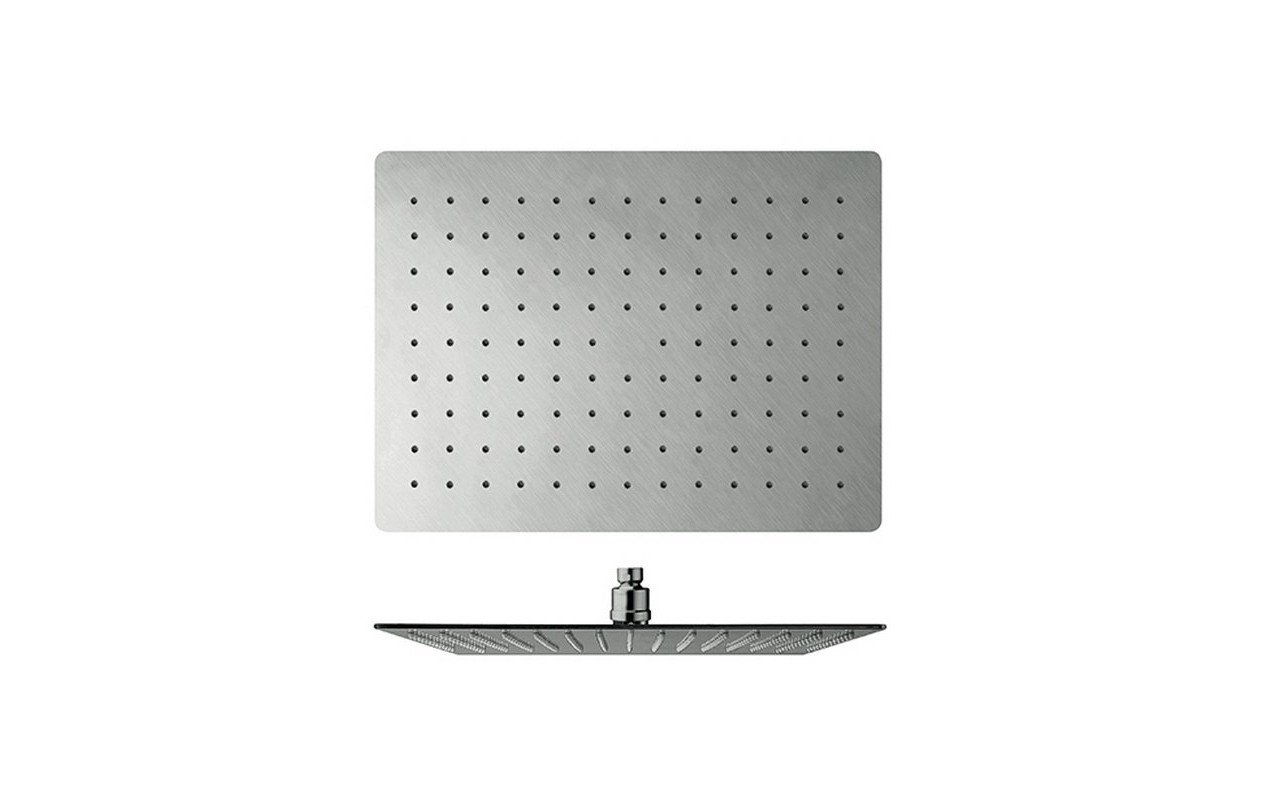 Soffione doccia bagno cascata quadrato 40 cm LED Ultra Sottile