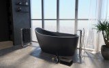 Aquatica Emmanuelle 2 Black Freestanding Solid Surface Bathtub (1) (web)