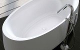 Aquatica Leah White Freestanding Solid Surface Bathtub06
