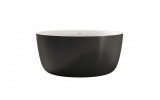 Aquatica Purescape720 Black White Freestanding Solid Surface Bathtub04