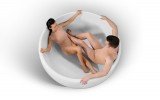 Aura Wht Freestanding Solid Surface Bathtub DSF4916 (web)