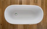 Lullaby Wht Small Freestanding Solid Surface Bathtub by Aquatica web 7