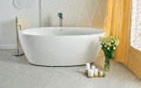 Sensuality wht freestanding oval solid surface bathtub by Aquatica 06 04 16––15 44 01 WEB