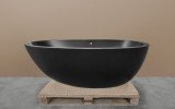 Aquatica Spoon2 Black Freestanding Solid Surface Bathtub01