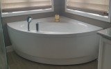 New york usa aquatica olivia wht acrylic corner bathtub