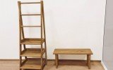 Universal 70.75 Waterproof Teak Wood Bathroom Ladder Shelf By Aquatica07