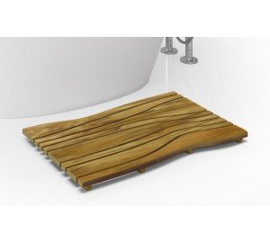 Aquatica onde waterproof teak wood floor mat 04 (web)