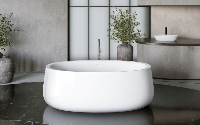 Aquatica Leah White Freestanding Solid Surface Bathtub08