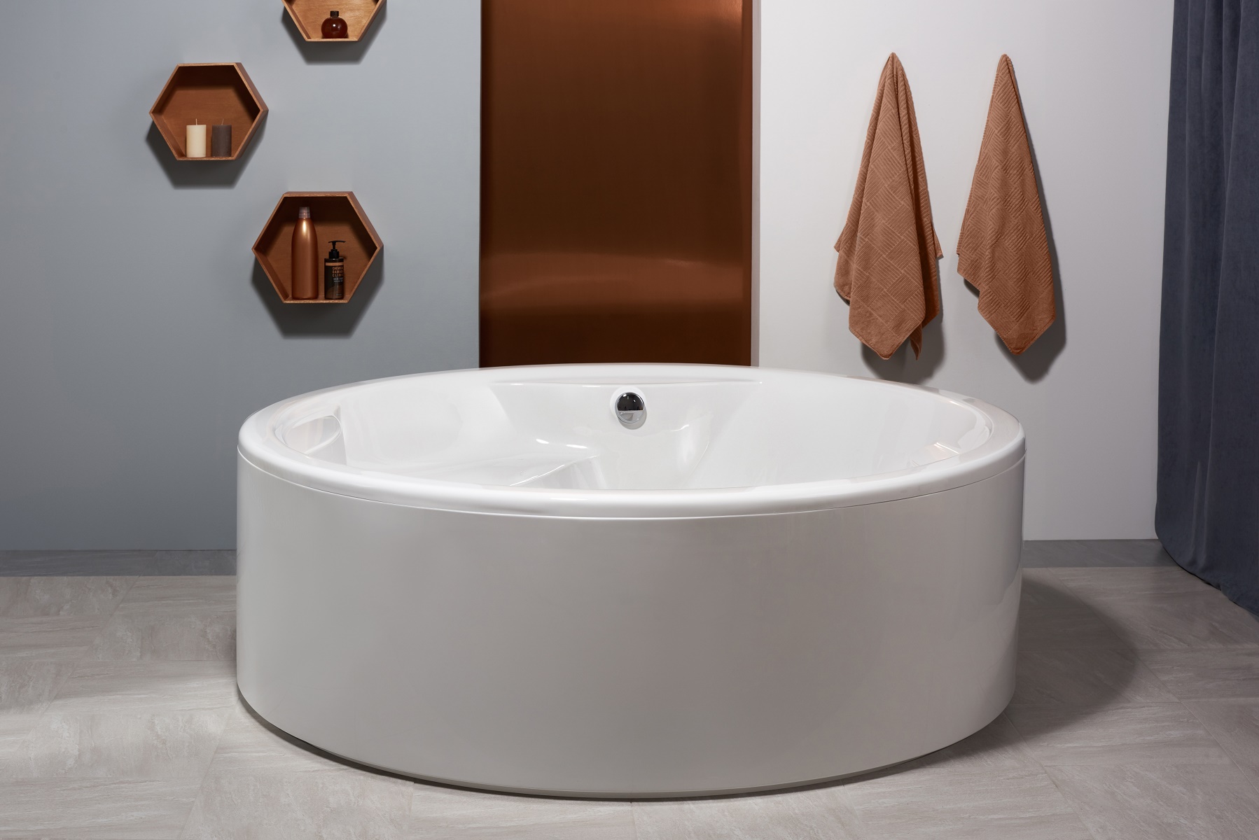 Allegra-Wht vasca da bagno freestanding di Aquatica in materiale ... Allegra-Wht vasca da bagno freestanding di Aquatica in materiale ...