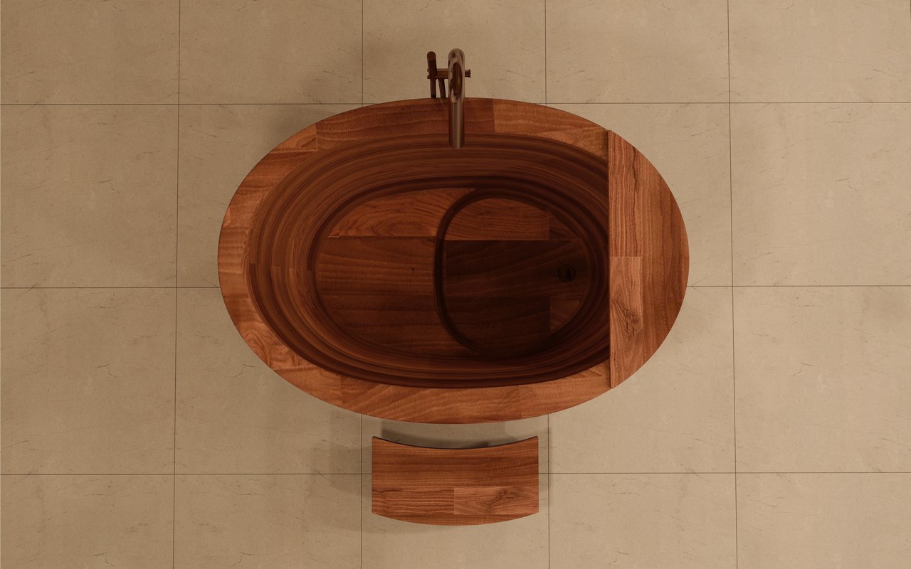 Aquatica TrueOfuro American Walnut Freestanding Wood Bathtub 5 (web)